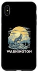 Coque pour iPhone XS Max Destination de vacances avec le loup gris de Washington