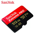 Sandisk Extreme Pro 512GB Micro SD SDXC Memory card 200MB/s U3 4K A2 Class 10 UK