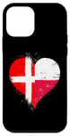 iPhone 12 mini Half Polish Half Danish A Cool Heart Flag for Poland Denmark Case