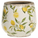 Chic Antique Denmark Limone Kruka Rund Citronmotiv Créme M