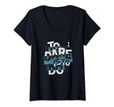 Tottenham Hotspur Football Club To Dare Is To Do Bold Logo V-Neck T-Shirt