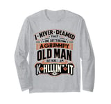 grumpy old mens men women apparel birthdays holidays Long Sleeve T-Shirt