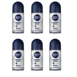 NIVEA MEN Sensitive Protect Antiperspirant Deodorant Pack of 6 (6 x 50 ml)