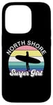 Coque pour iPhone 14 Pro Surfer Girl North Shore Hawaii Hawaii Surf Beach