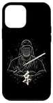 Coque pour iPhone 12 mini Design Ninja Samouraï avec épée et personnage Kanji