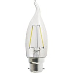 Lampesecoenergie - Ampoule Led Flamme Coup de Vent Filament 4 watt (éq. 42 Watt) Culot B22 à baïonnette