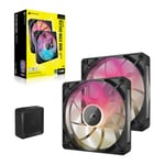 Corsair iCUE LINK RX140 MAX RGB Black 140mm PWM Thick Fan Starter Kit