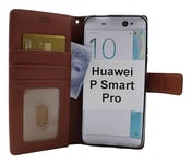 New Standcase Wallet Huawei P Smart Pro (STK-L21) (Brun)
