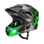 ROCKBROS Casque de Vélo Enfants, Casque Enfant Vélo Intégral, Casque Complet de BMX VTT Détachable Respirant Anti-Choc Protection Amovible CE, Taille 48-57cm pour Garçons Filles 3 à 15 Ans