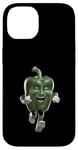 Coque pour iPhone 14 Poivron vert réaliste