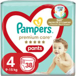 Pampers Premium Care Pants Maxi Size 4 disposable nappy pants 9-15 kg 38 pc