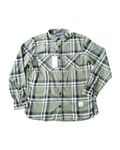 JACK & JONES Originals Jorfinder Long Sleeve Casual Smart Shirt Green Check, L