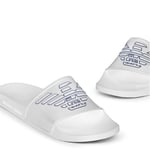 Emporio Armani Eagle Logo White Sliders Sandals Slides Size UK 5 BNWT/BOX