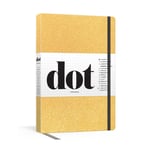 Dot Journal (Gold): A dotted, blank journal for list-making, journaling, goal-setting: 256 pages with elastic closure and ribbon marker (inbunden, eng)