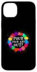 iPhone 14 Plus Pour Your a Art Out Acrylic Paint Pouring Artist Painter Case