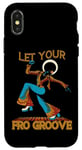 iPhone X/XS Let Your Fro Groove Retro 70s Music Afro Disco Funky Case