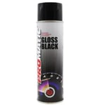 1 x Promatic GB500 Gloss Black Spray Paint 500ml