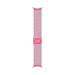 Google Bracelet tressé Pixel Watch – Uniquement compatible avec la Pixel Watch 3 de 45 mm – Rose Pivoine