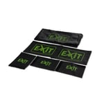 Reservdel EXIT Coppa football goal training screen including logos