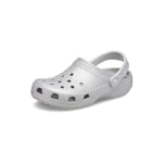 Crocs Classic Glitter Clog Silver Glitter Size 2 UK Men/ 3 UK Women