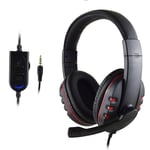 Casque de jeu filaire 3.5mm casque Gamer avec contrôle du Volume du Microphone casque d'écouteur Gamer pour PS4 Xbox PC