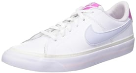 NIKE Court Legacy Sneaker, Fuchsia Grey-Cosmique Blanc/Football, 27.5 EU