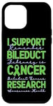 Coque pour iPhone 12 Pro Max Je Soutiens La Recherche Sur Le Cancer Des Canaux Biliaires