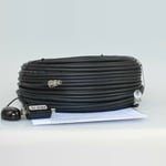 10M Black Coax Cable Kit for Sky HD TV Link Magic Eye, Everything You Need