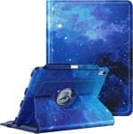 Coque Pour Ipad 10ème Génération 2022 10.9 Pouces - [Rangement De Stylet] Housse Rotative À 360° Étui Veille/Réveil Automatique Protection Ipad 10 2022, Ciel Étoilé.[F764]