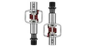 Crankbrothers paire de pedales egg beater 1 argent rouge