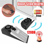 Door Stop Alarm Home Travel Wireless Security System Wedge Shaped Stopper Alarm