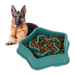 Relaxdays Slow Feeder Bowl, Anti Gulping, Food for Dogs, 600 ml, Eat Slowly, Dishwasher Safe, Spiral, Turquoise