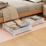 Underbed Storage Container Under Bed Organizer High Load Bearing With Wheels For