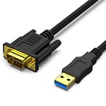 BENFEI Câble USB vers VGA, 1,8 m, unidirectionnel USB 3.0 vers VGA mâle vers mâle pour Windows 11, 10, 8, 7 (pas pour Mac/Linux/Android/Chromebook)