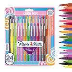 PAPER MATE Flair Candy POP Feutres de Coloriage - pointe moyenne (0,7 mm) - assortiment de couleurs - Lot de 24