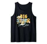 Cute Big Sister To Bee Baby Shower Sister Bee Cute Family Tank Top