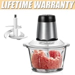 2L Electric Meat Grinder Mincer Mixer Home Mini Food Chopper Processor UK