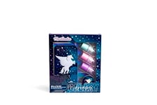 MARTINELIA - Set Manucure Enfant Galaxy & Boite Métal - 3 Vernis à Ongles à l'Eau Bleu, Rose, Violet + Lime Pour Fille - Non Toxique