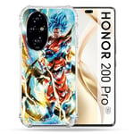 Cokitec Coque Renforcée pour Honor 200 Pro 5G Manga Dragon Ball Sangoku Blanc