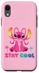 Coque pour iPhone XR Disney Lilo & Stitch Stay Cool Angel Sassy Portrait