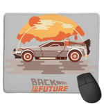 Back to The Future Delorean Clouds Customized Designs Non-Slip Rubber Base Gaming Mouse Pads for Mac,22cm×18cm， Pc, Computers. Ideal for Working Or Game
