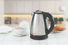 Daewoo Electric 1.8l Kettle Fast Boil Brushed Stainless Steel Cordless 2200w