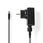 Universal nätadapter | 24 W | 12 V DC | 1.80 m | 2.0 A | 1 plug(s) | Svart