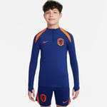 Nederland Treningsgenser Dri-fit Strike Drill - Navy/oransje Barn - Nike, størrelse XS: 122-128 cm