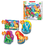 The Learning Journey 629277 Dino Puzzle, Multicolor, One Size Dino Standard Pack