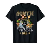 Auntie of the Wild One Zoo Birthday Woodland Animals T-Shirt