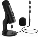 Zealsound USB Microphone, PC Phone Podcast Mic, Condenser Gaming microphones for