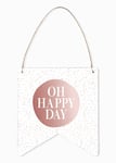 Grafik-Werkstatt Decorative Sign with Copper | Bunting | Wall Decoration | Oh Happy Day