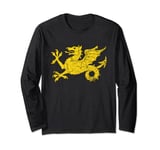 England Medieval Britain Ancient Dragon Wessex Wyvern Anglo Long Sleeve T-Shirt