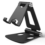 WIMAHA Support Téléphone Portable Multi-Angles Réglable en Alliage d’Aluminium,Portable Support Smartphone de Table,Support Téléphone Dock, Ajustable Universel Aluminium Support Téléphone Bureau